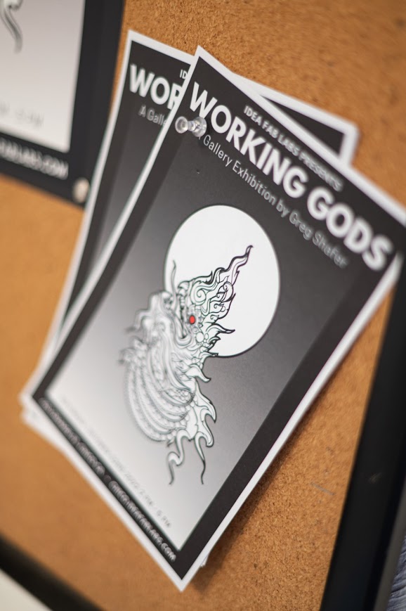 Printed flyers on a bulletin board